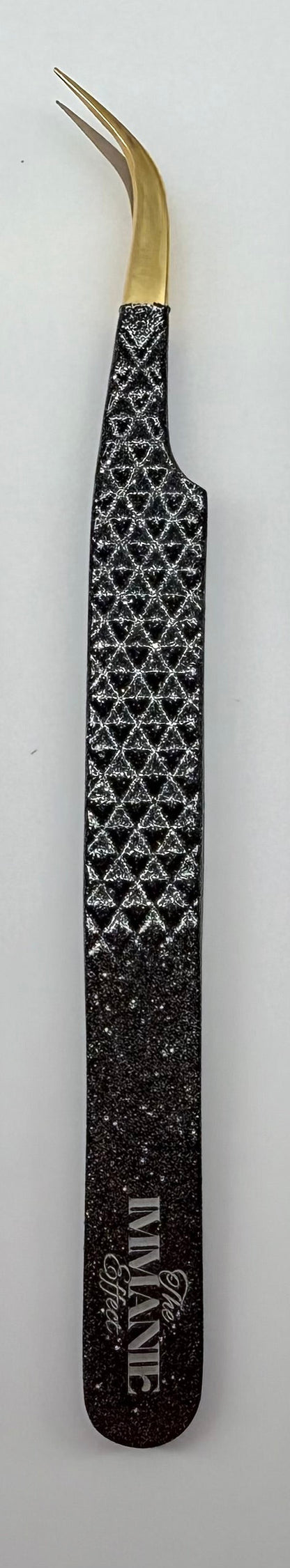 Fiber Tip Slight Curve Tweezers